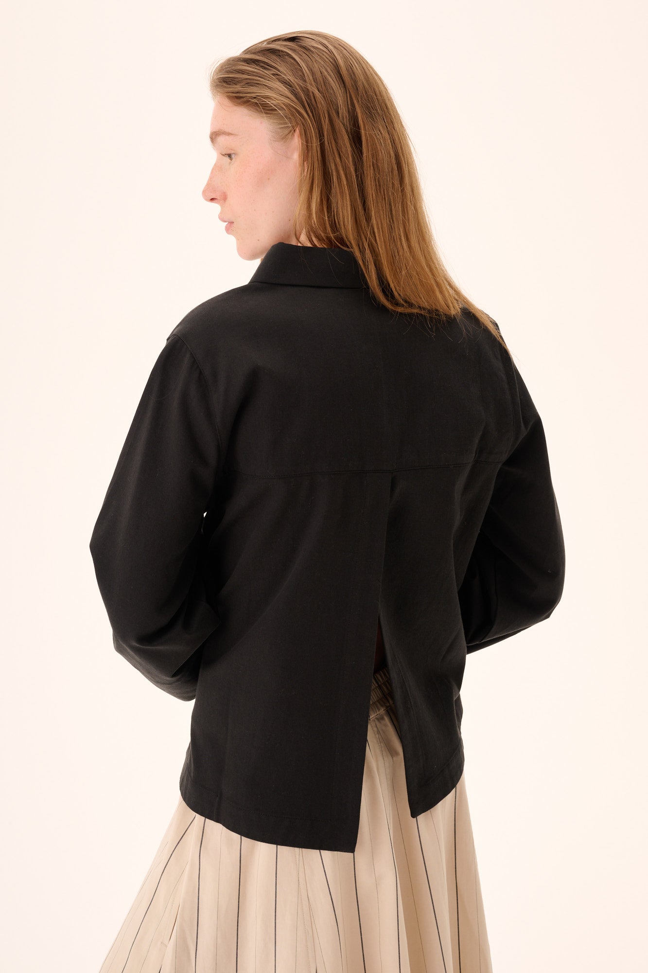 Rue de Tokyo SHIKA SANDWASHED CT TENCEL Shirts BLACK