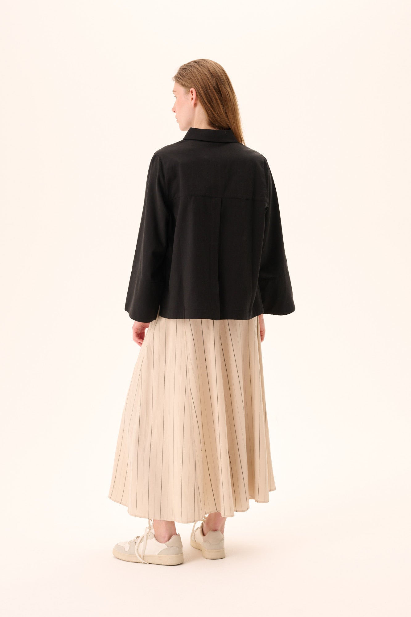 Rue de Tokyo SHIKA SANDWASHED CT TENCEL Shirts BLACK