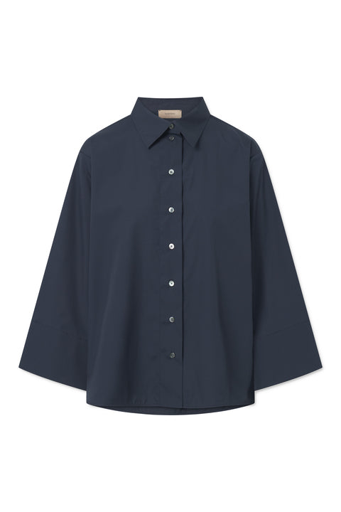 Rue de Tokyo SHINO NON IRON POPLIN SHIRTS NAVY