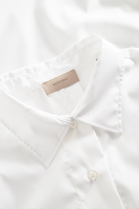 Rue de Tokyo SHINO NON IRON POPLIN SHIRTS WHITE