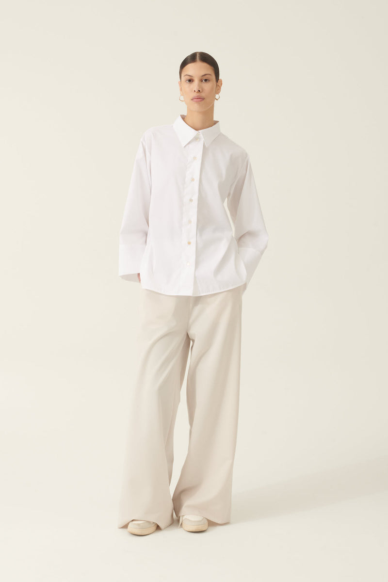 Rue de Tokyo SHINO NON IRON POPLIN SHIRTS WHITE