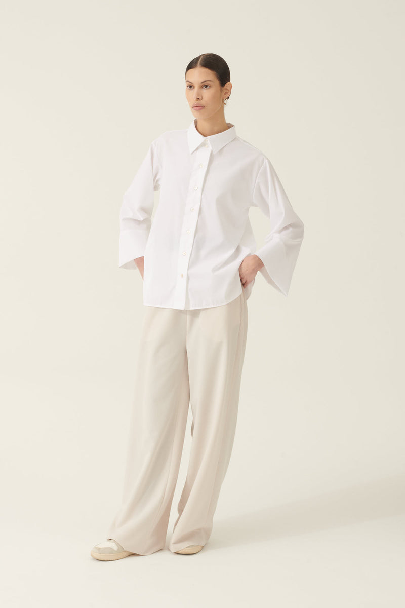 Rue de Tokyo SHINO NON IRON POPLIN SHIRTS WHITE