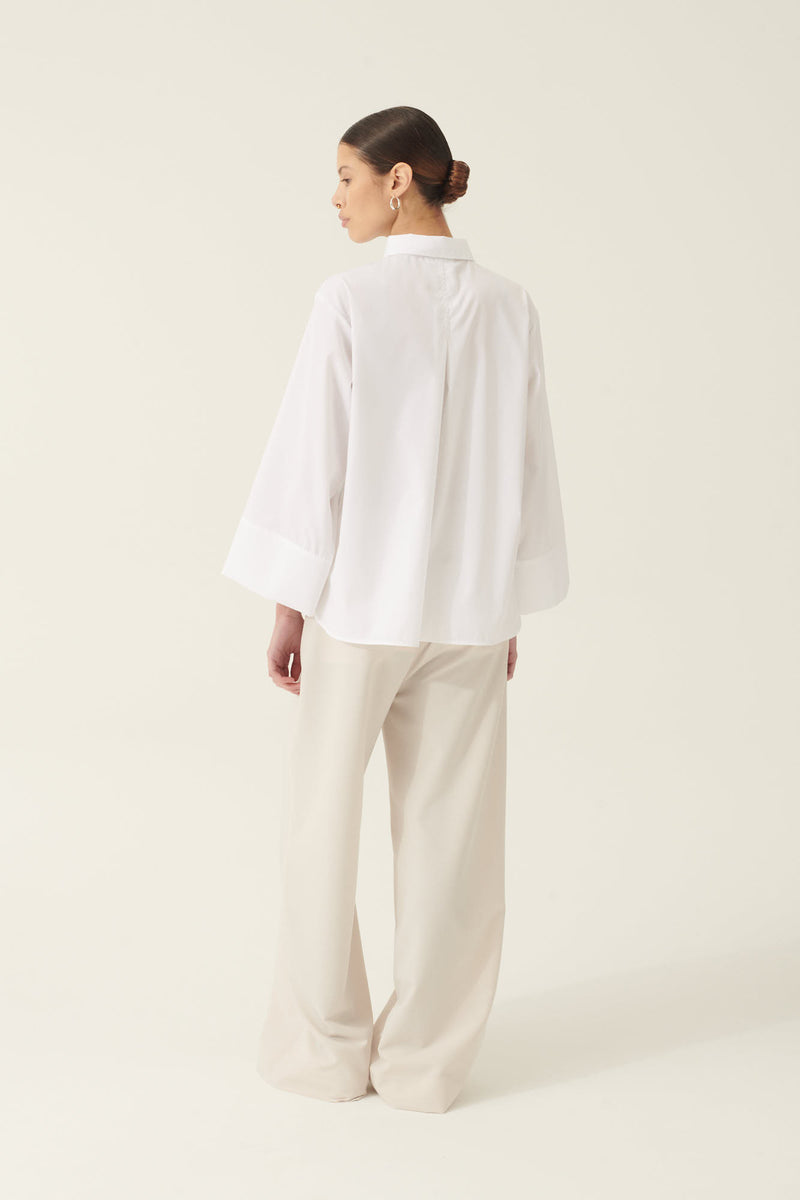 Rue de Tokyo SHINO NON IRON POPLIN SHIRTS WHITE