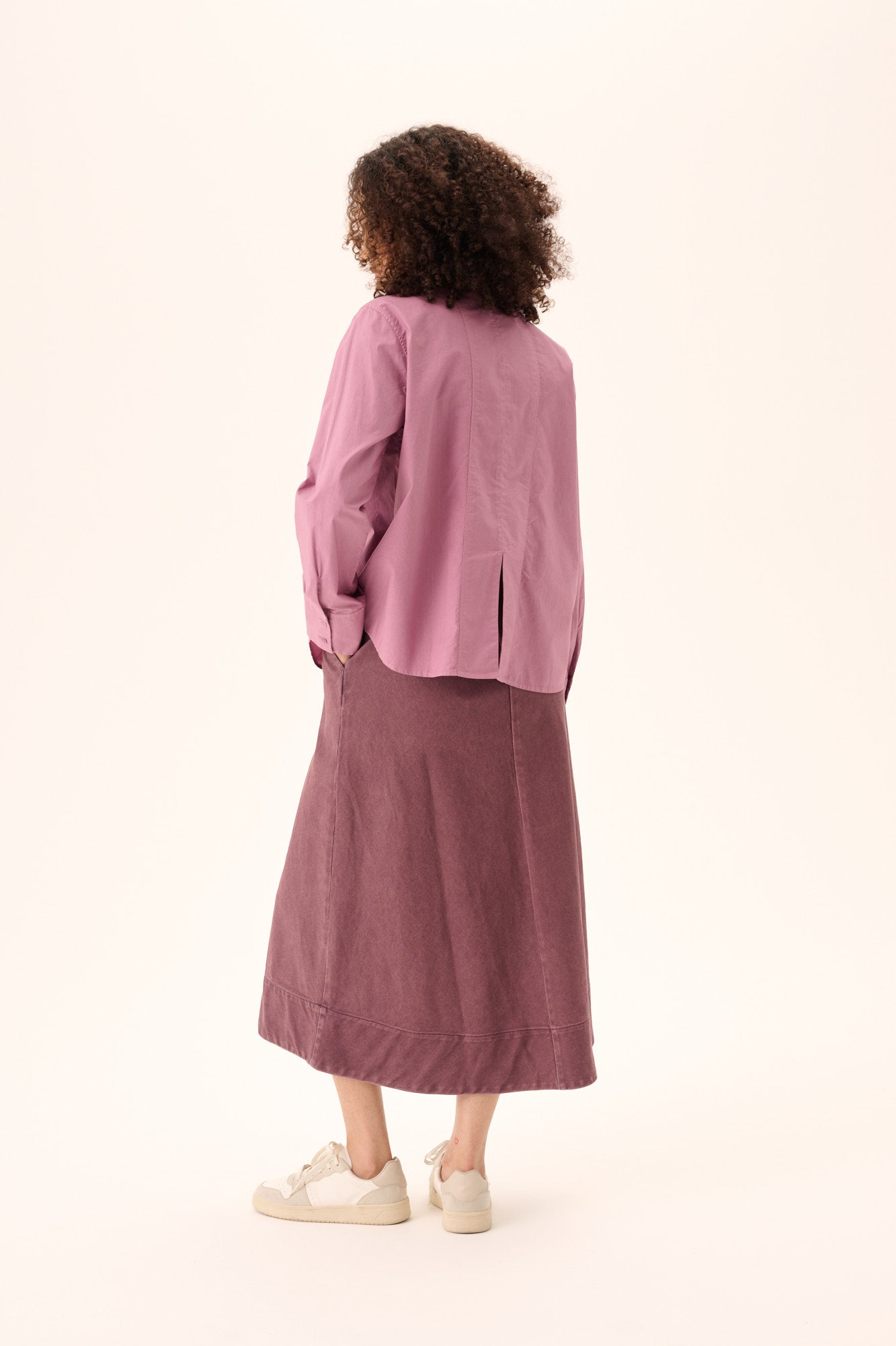 Rue de Tokyo SHOSHANA GARMENT DYED POPLIN Shirts DUSKY ORCHID