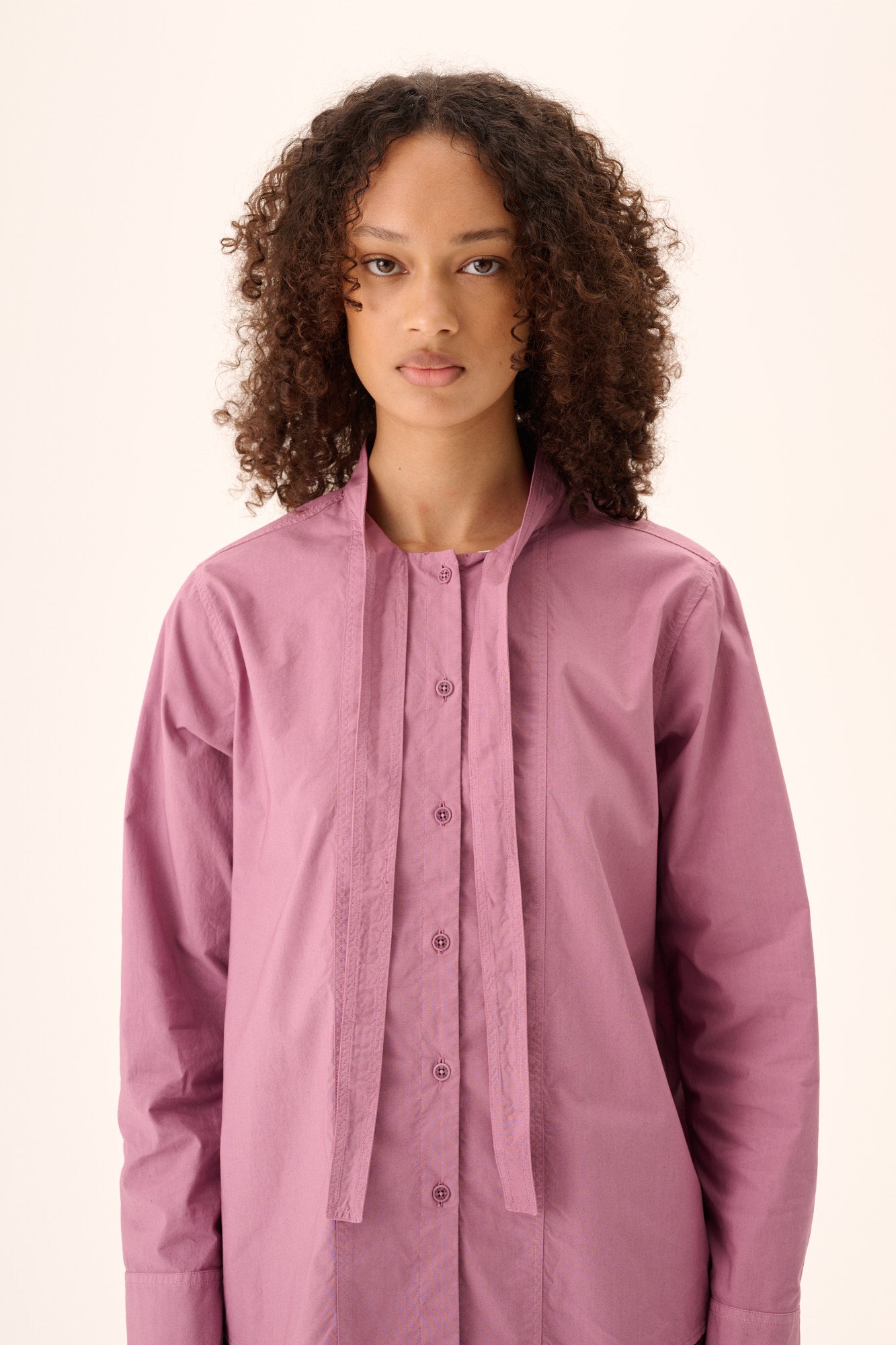 Rue de Tokyo SHOSHANA GARMENT DYED POPLIN Shirts DUSKY ORCHID