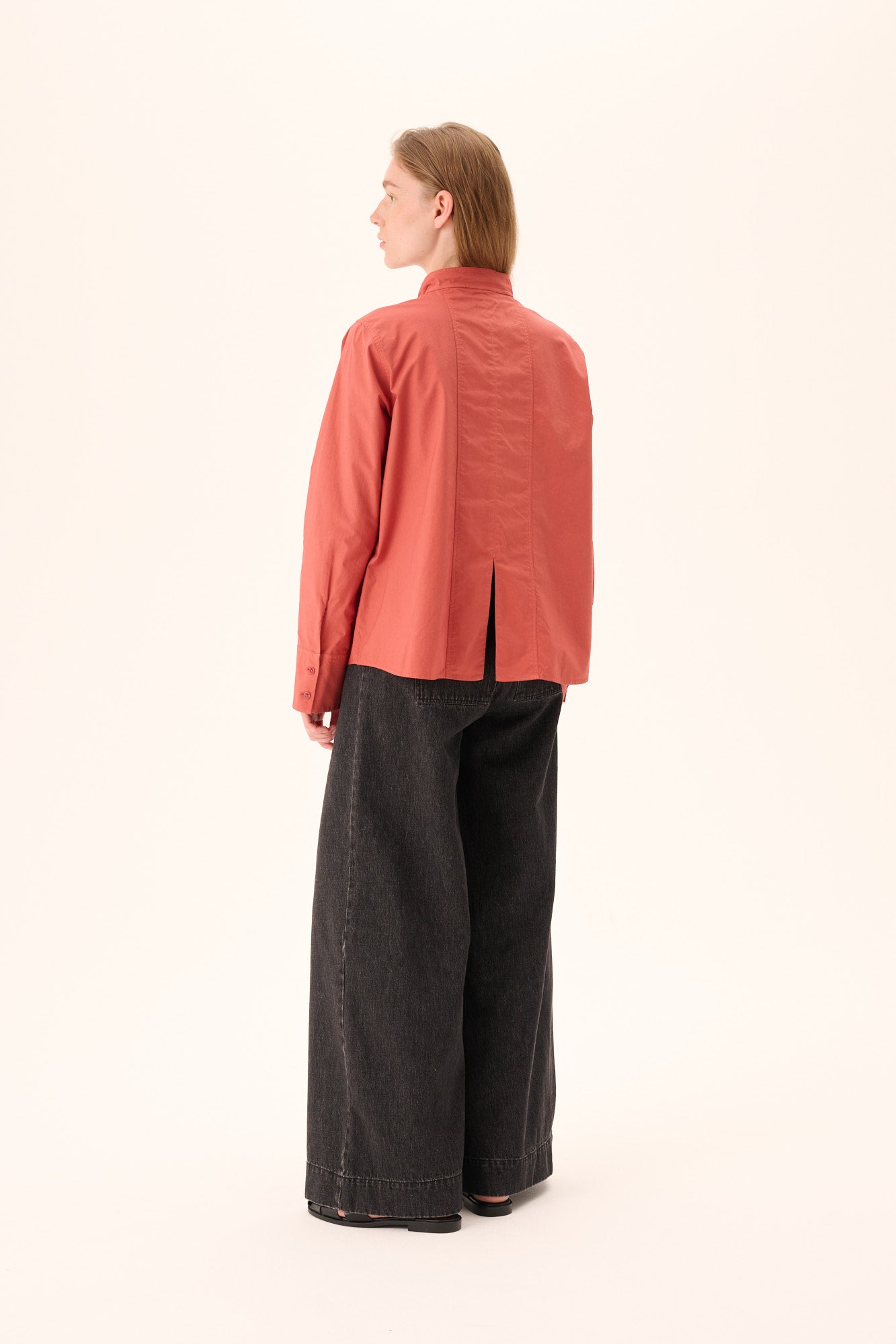 Rue de Tokyo SHOSHANA GARMENT DYED POPLIN Shirts FADED RUST