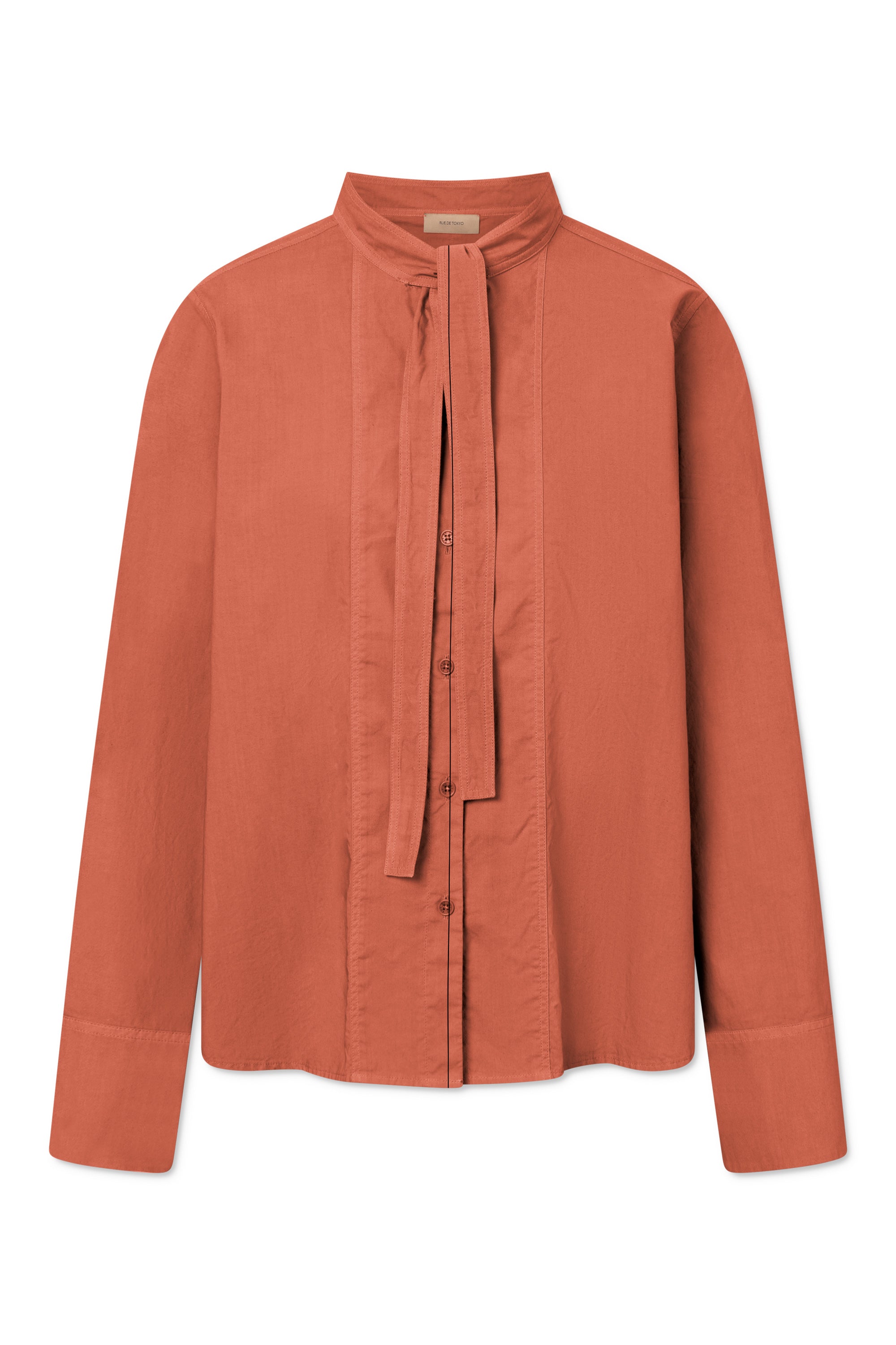 Rue de Tokyo SHOSHANA GARMENT DYED POPLIN Shirts FADED RUST