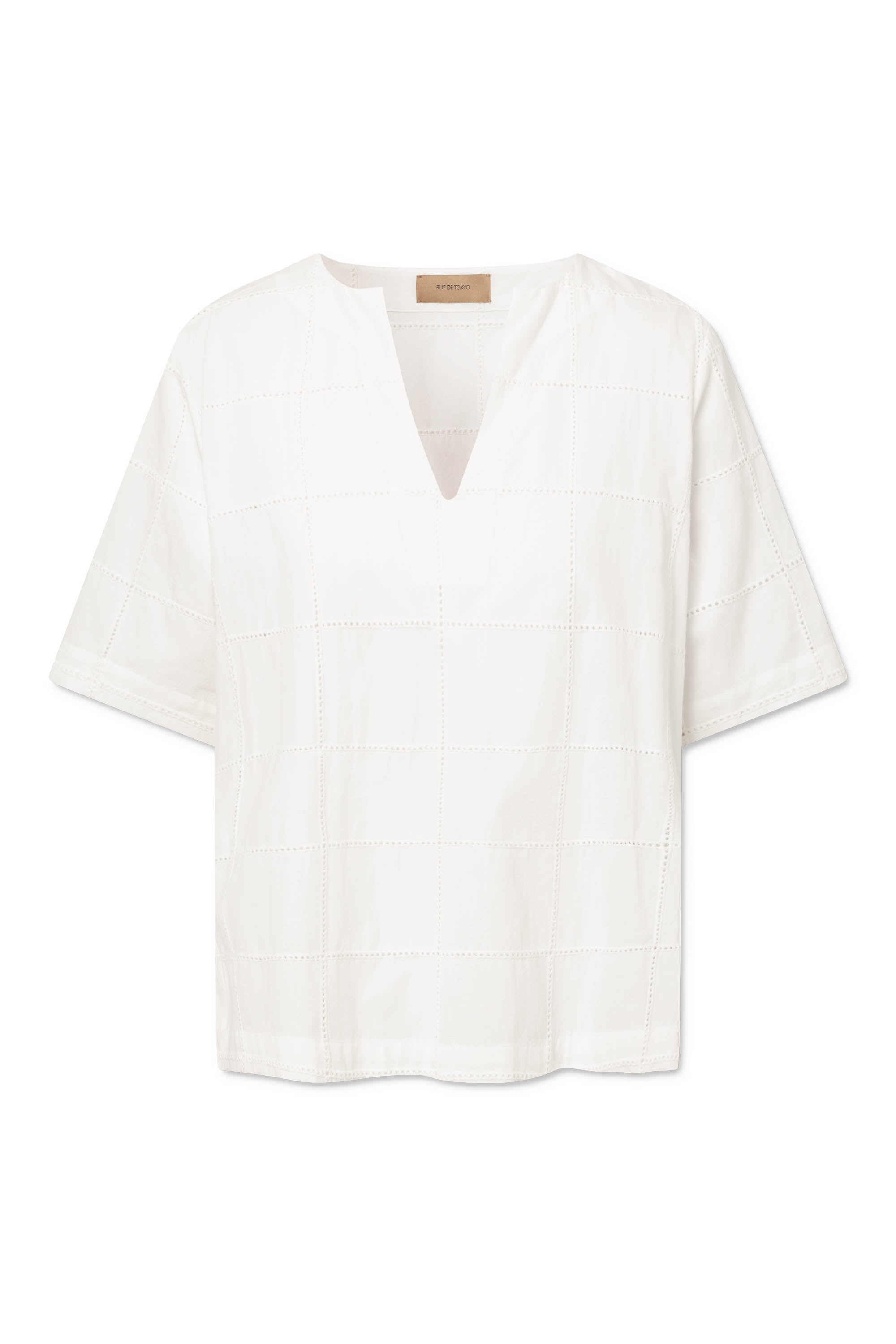 Rue de Tokyo SIENNA EYELET POPLIN Blouses IVORY