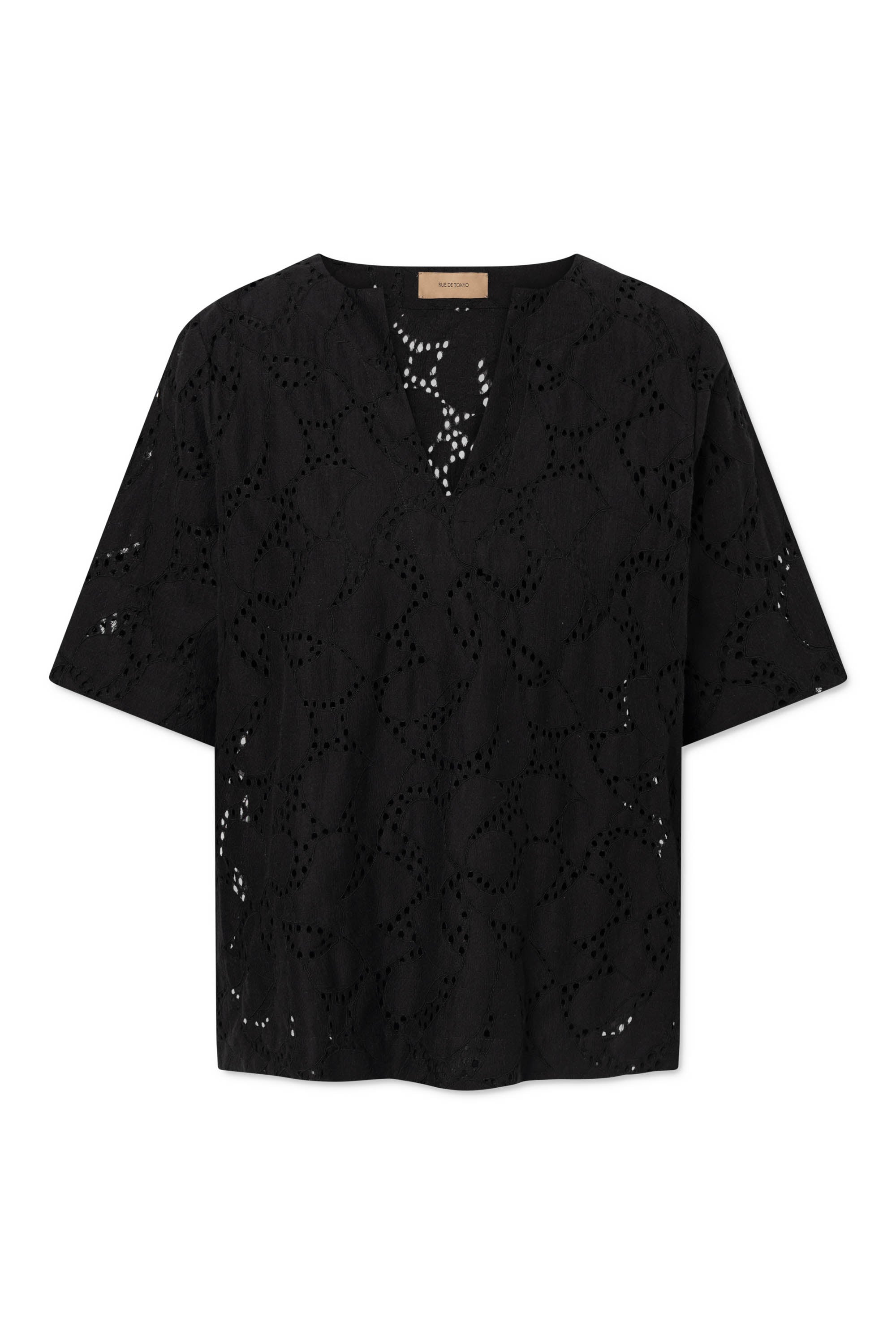 Rue de Tokyo SIENNA SOFT LACE Blouses BLACK