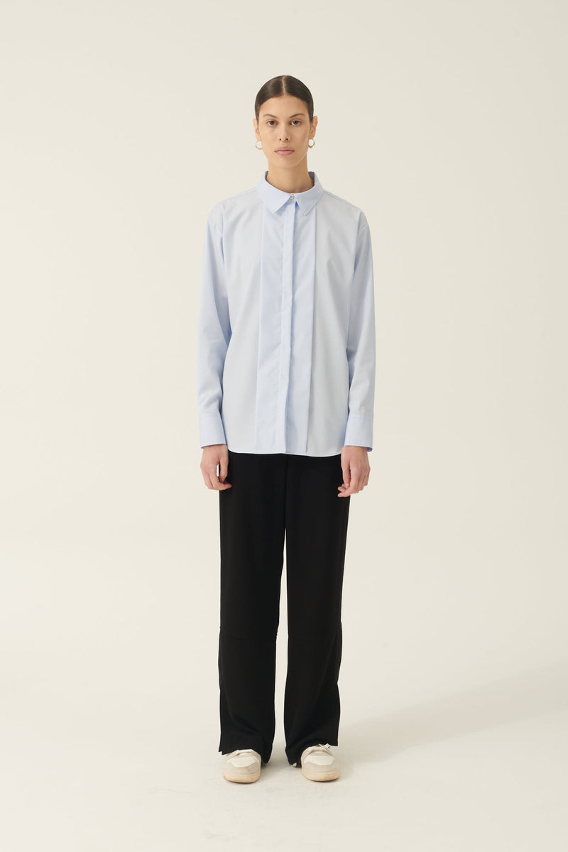 Rue de Tokyo SIERRA NON IRON POPLIN SHIRTS LIGHT BLUE