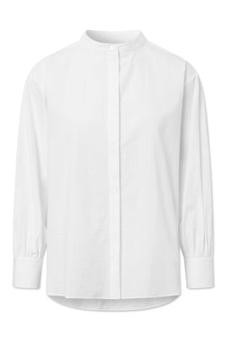 Rue de Tokyo SIERRE LIGHT SEERSUCKER STRIPE SHIRTS WHITE