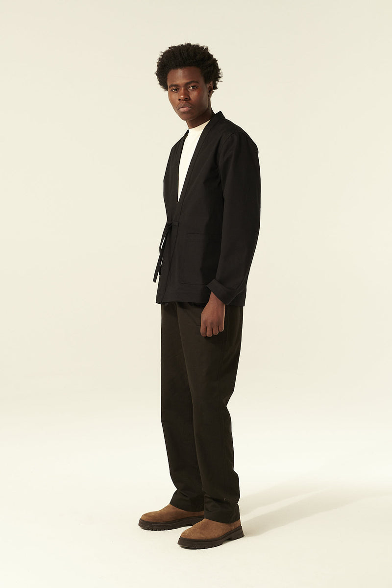 Rue de Tokyo SIGMUND PRE DYED TWILL OUTERWEAR BLACK