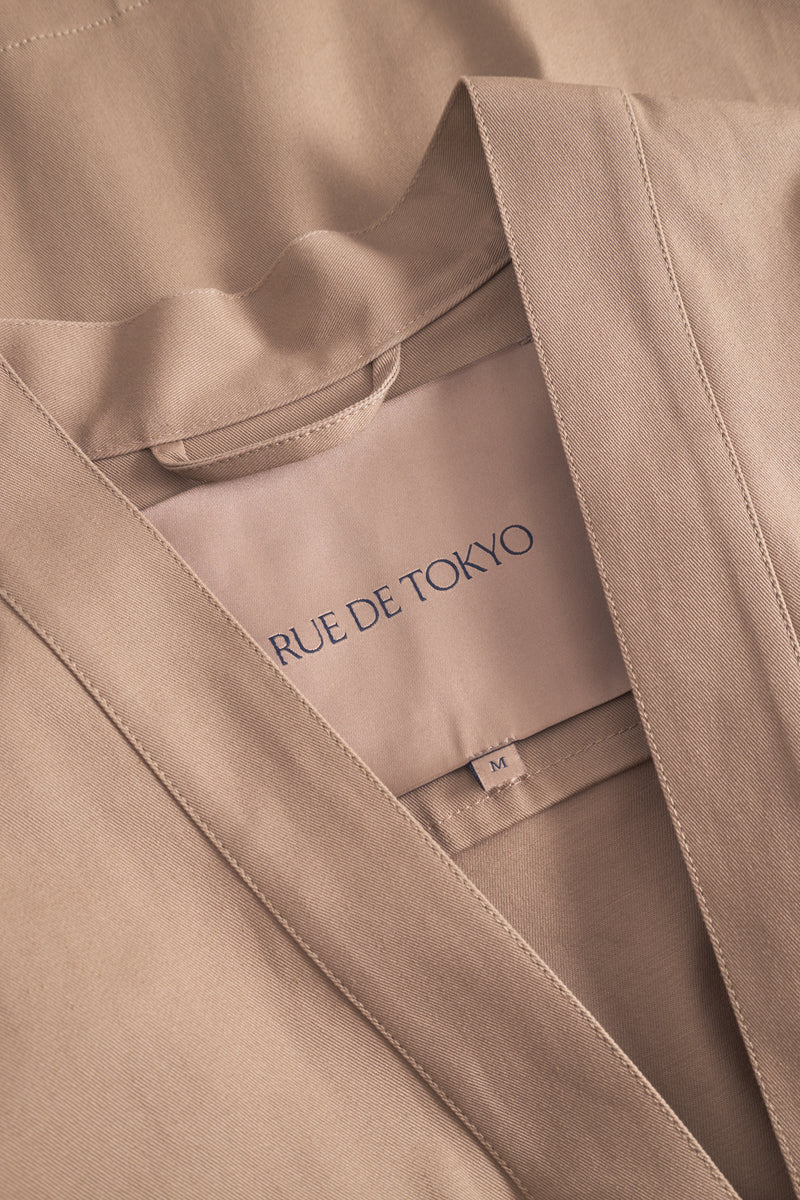 Rue de Tokyo SIGMUND PRE DYED TWILL OUTERWEAR LIGHT BROWN