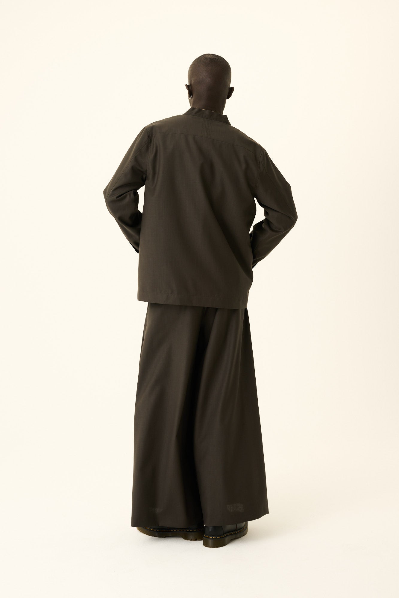 Rue de Tokyo SIGMUND SOLID SUITING WOOL Jackets MOSS GREEN