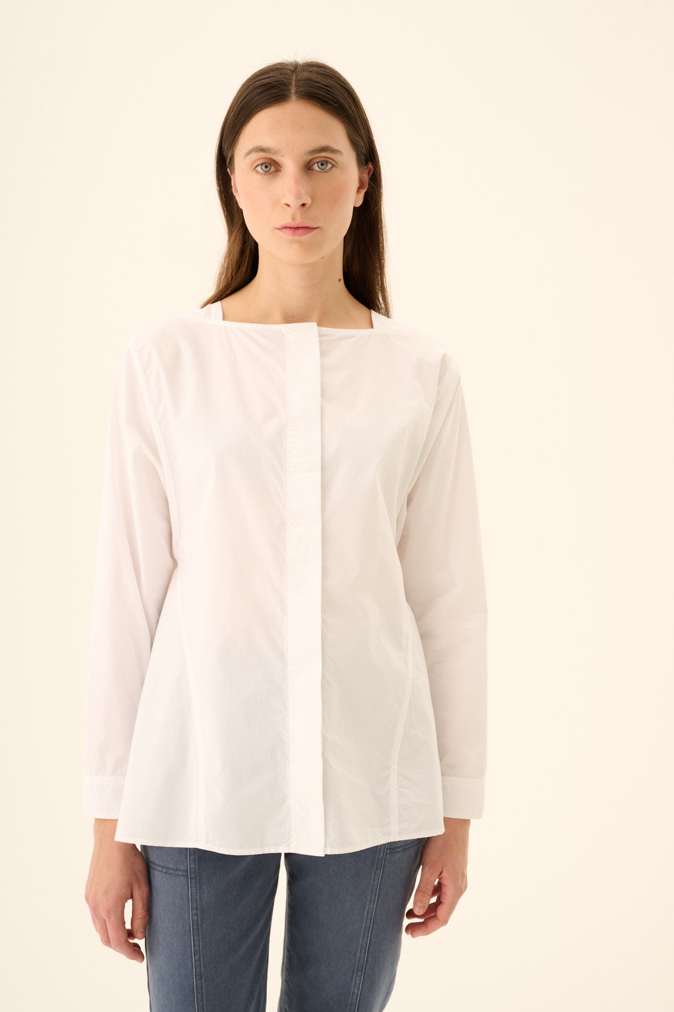 Rue de Tokyo SILJA GMTD POPLIN Blouses WHITE