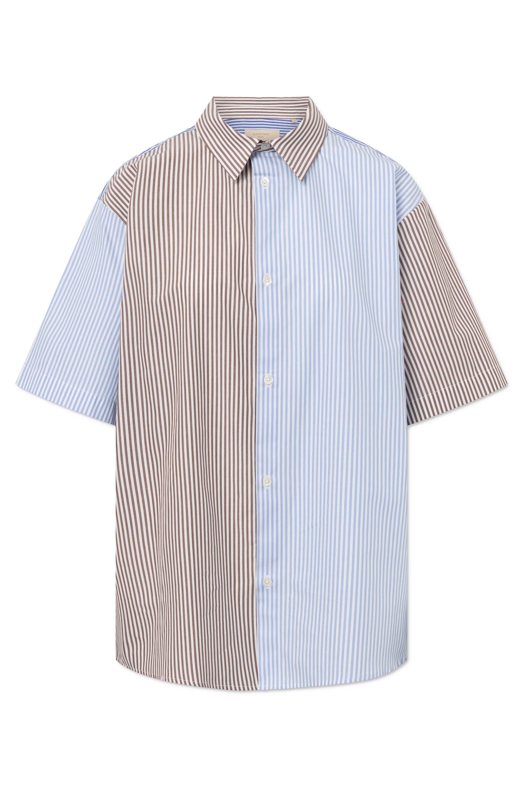 Rue de Tokyo SILVIO-MAISON MULTI-STRIPE Shirts BROWN