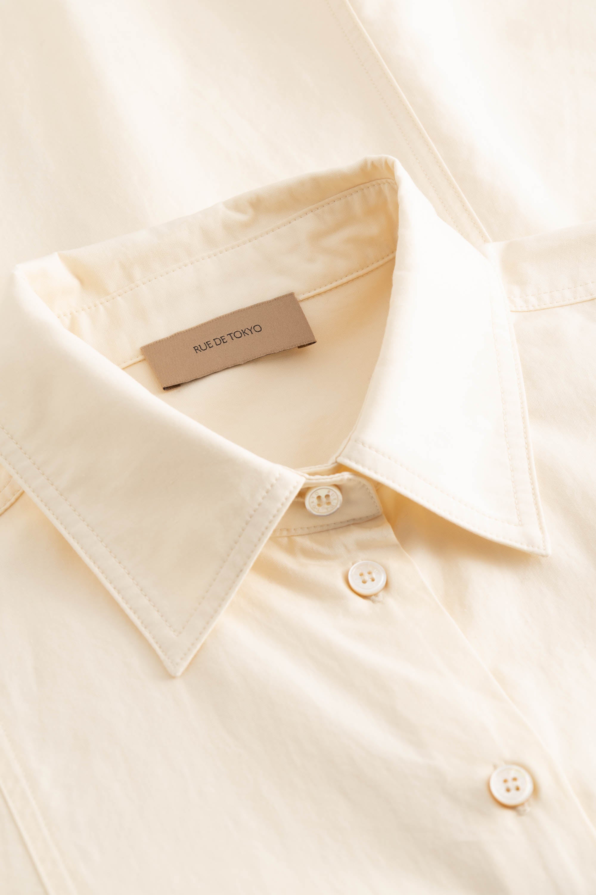 Rue de Tokyo SIMONA MODAL POPLIN Shirts CREAM
