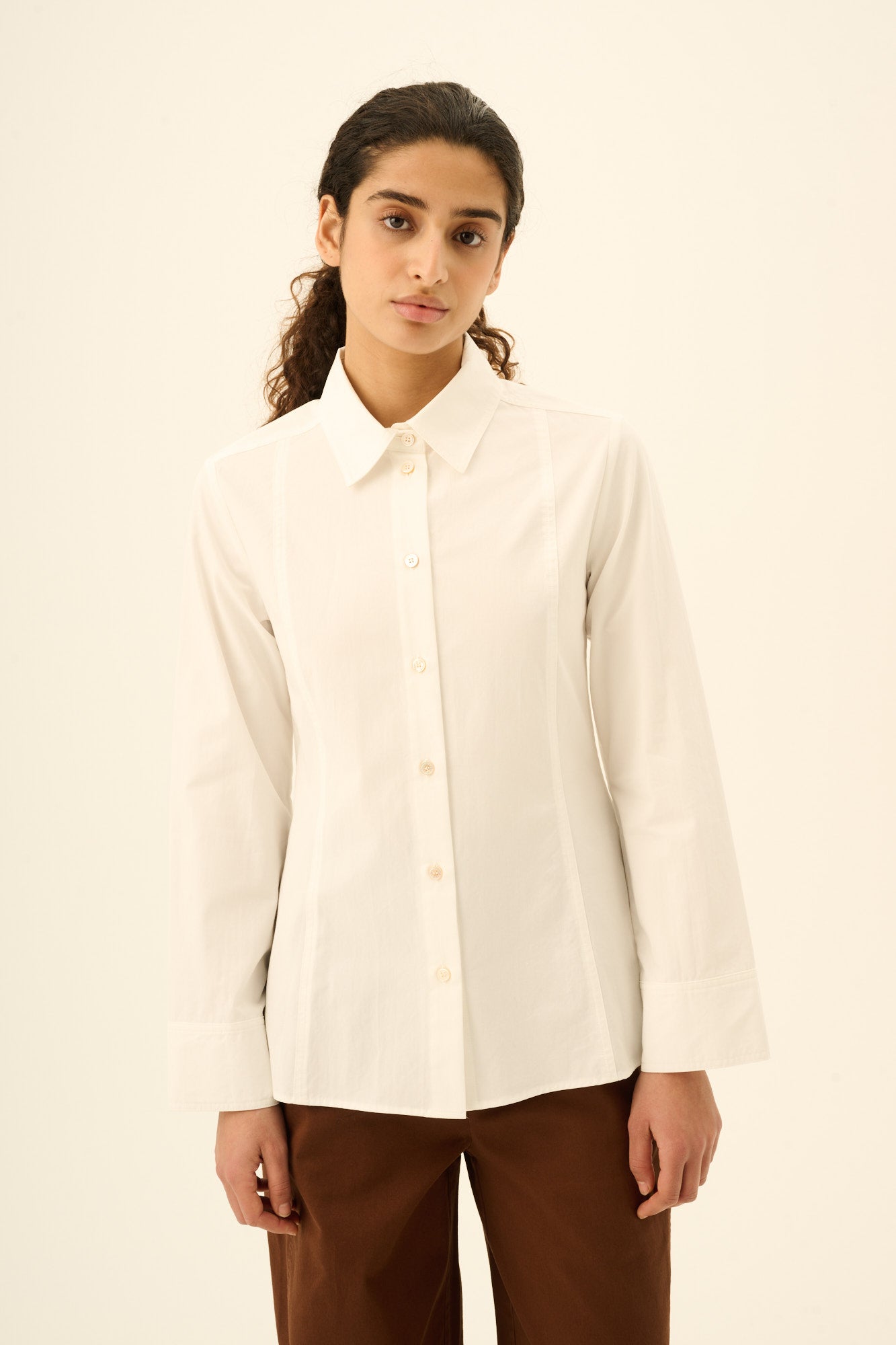 Rue de Tokyo SIMO MODAL POPLIN Shirts WHITE