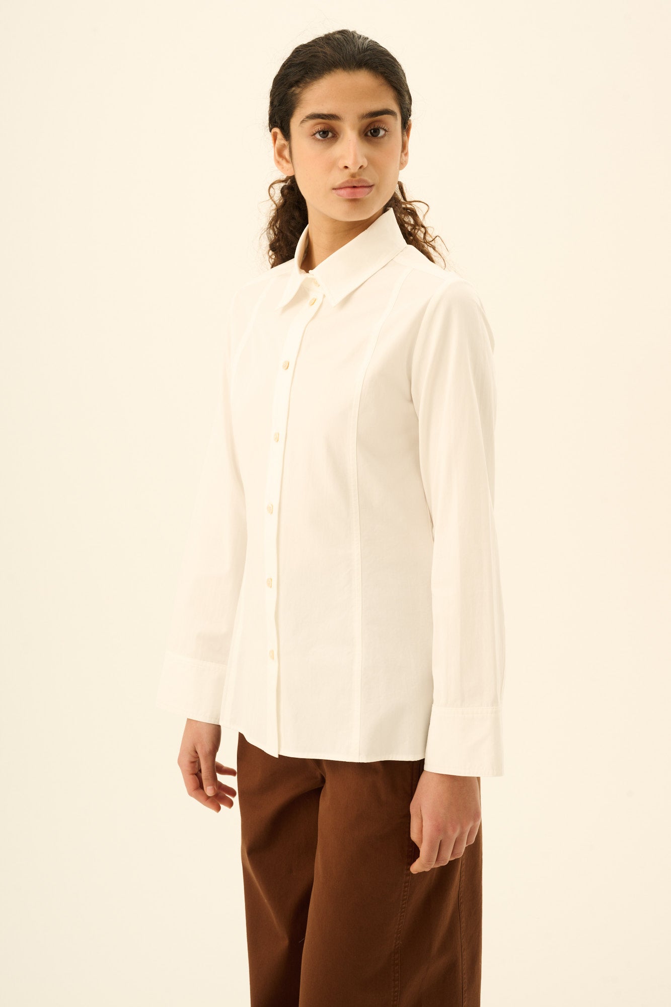 Rue de Tokyo SIMO MODAL POPLIN Shirts WHITE