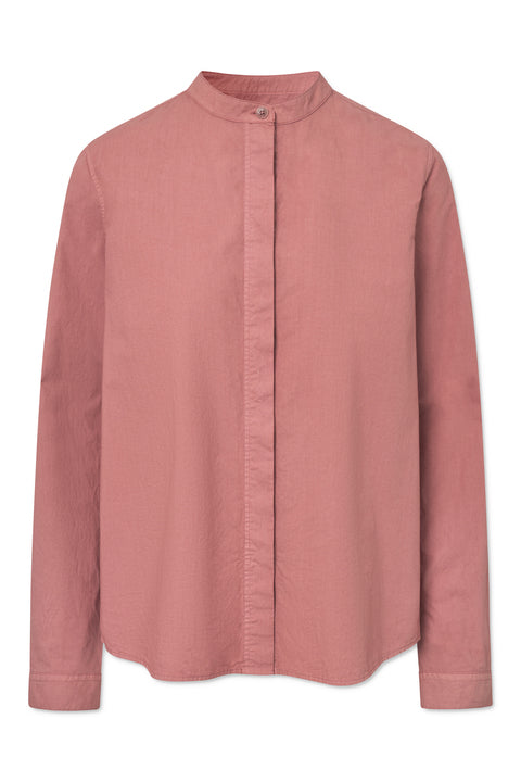 Rue de Tokyo SOFIE GARMENT DYED POPLIN SHIRTS WITHERED ROSE