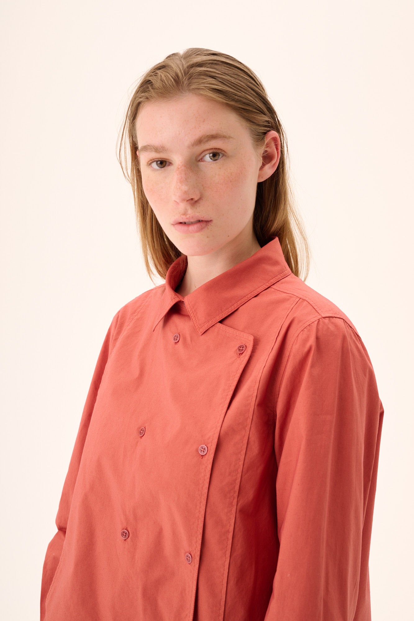 Rue de Tokyo SPARROW GARMENT DYED POPLIN Shirts FADED RUST