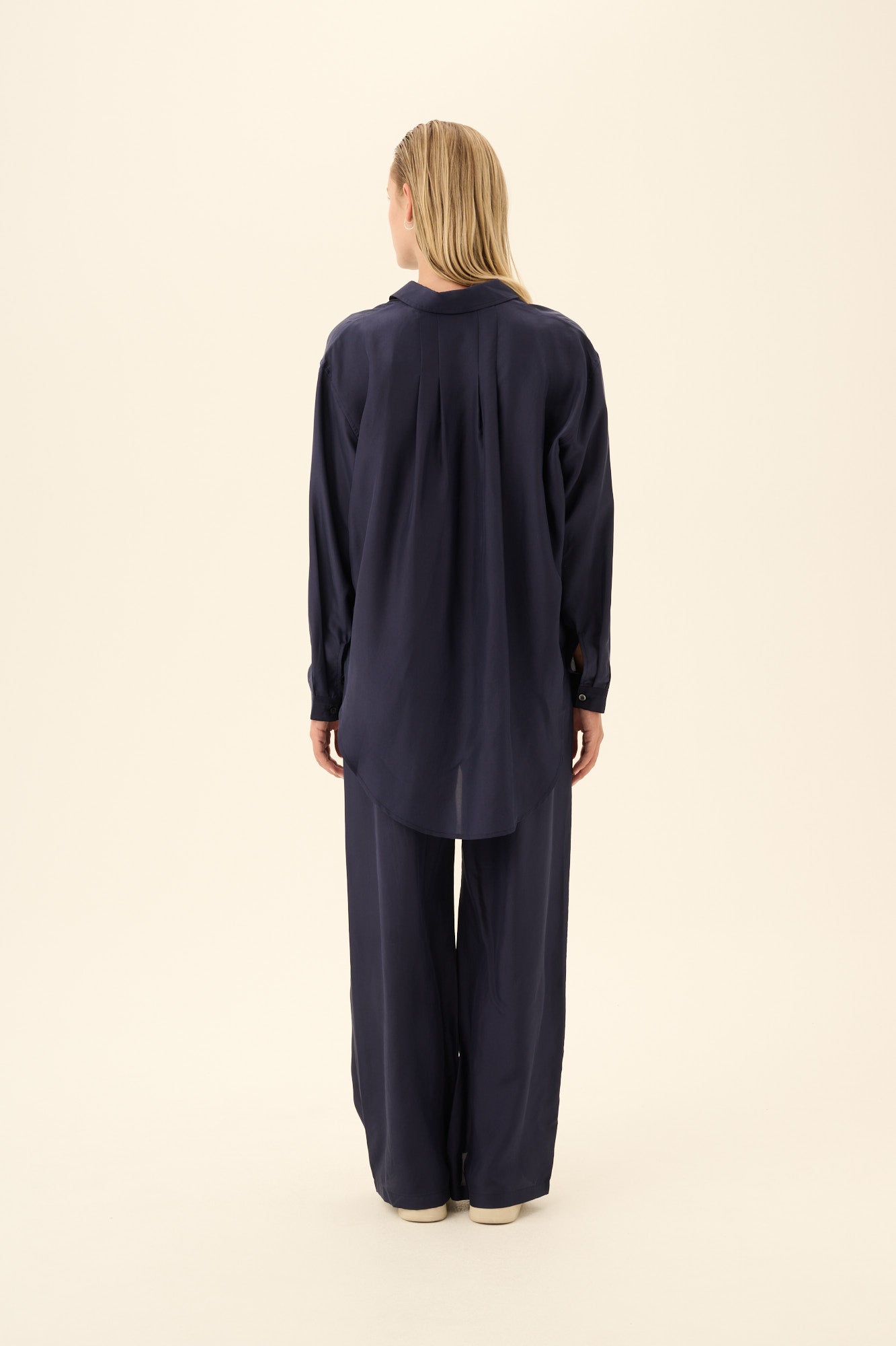 Rue de Tokyo STELLA SILK Shirts NAVY