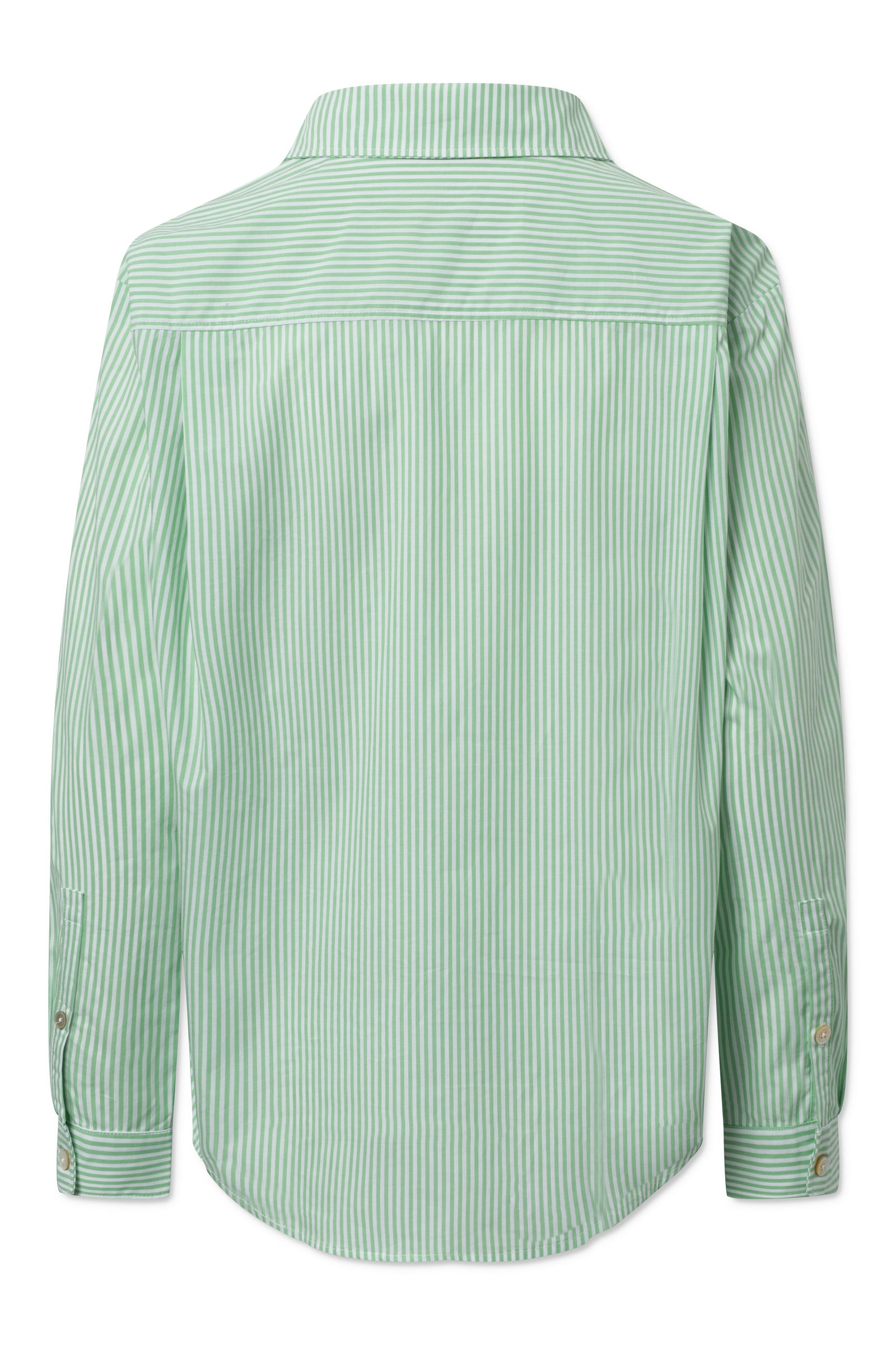 SUE SHIRT COTTON STRIPE - LIGHT GREEN STRIPE – Rue De Tokyo