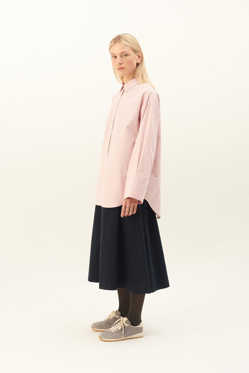 Rue de Tokyo SUMIKO WARM STRIPE SHIRTS WARM ROSE STRIPE