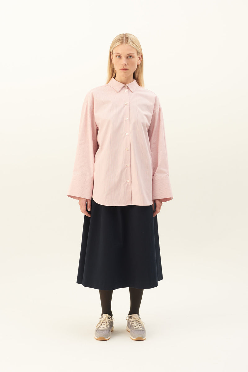 Rue de Tokyo SUMIKO WARM STRIPE SHIRTS WARM ROSE STRIPE