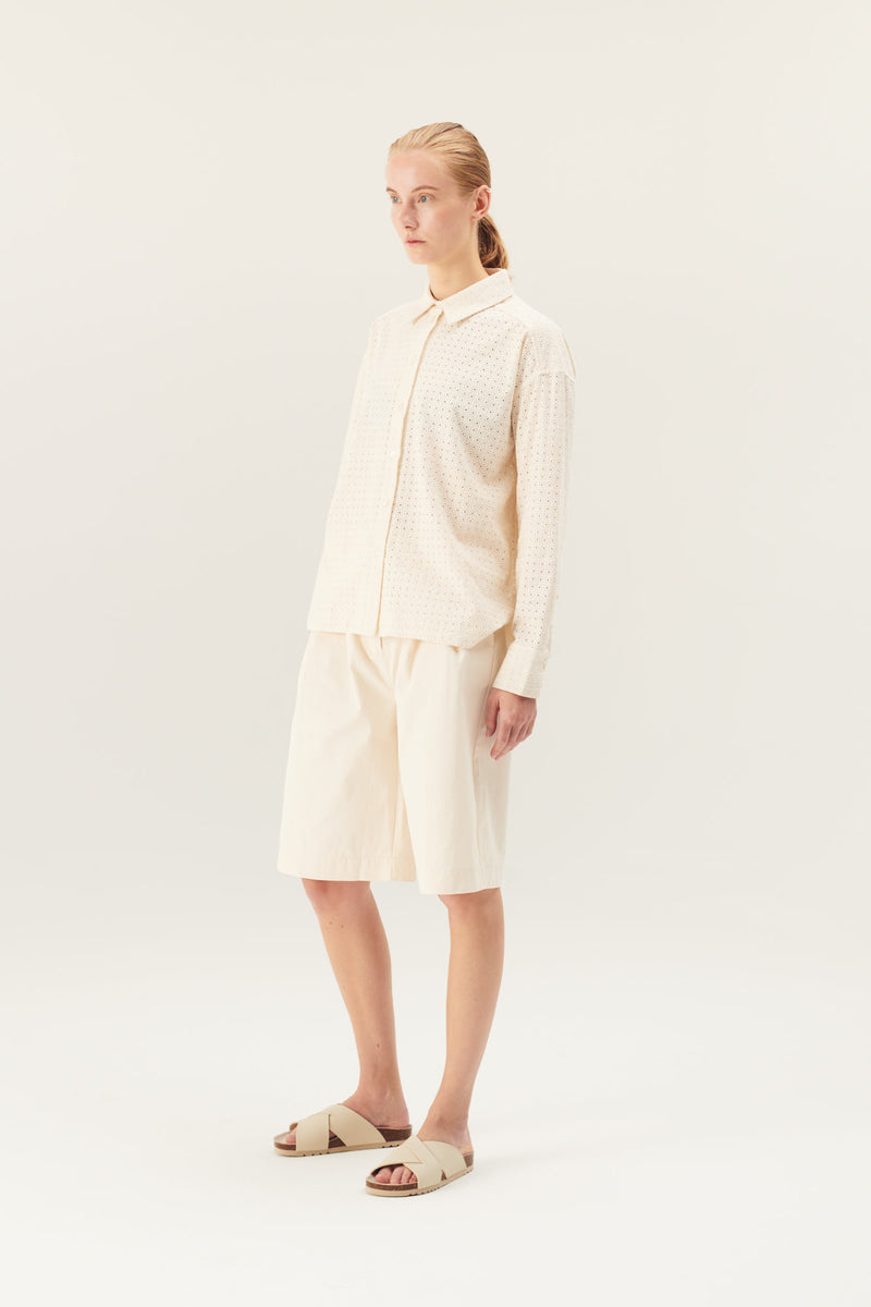 Rue de Tokyo SUNA EMBROIDERY COTTON SHIRTS