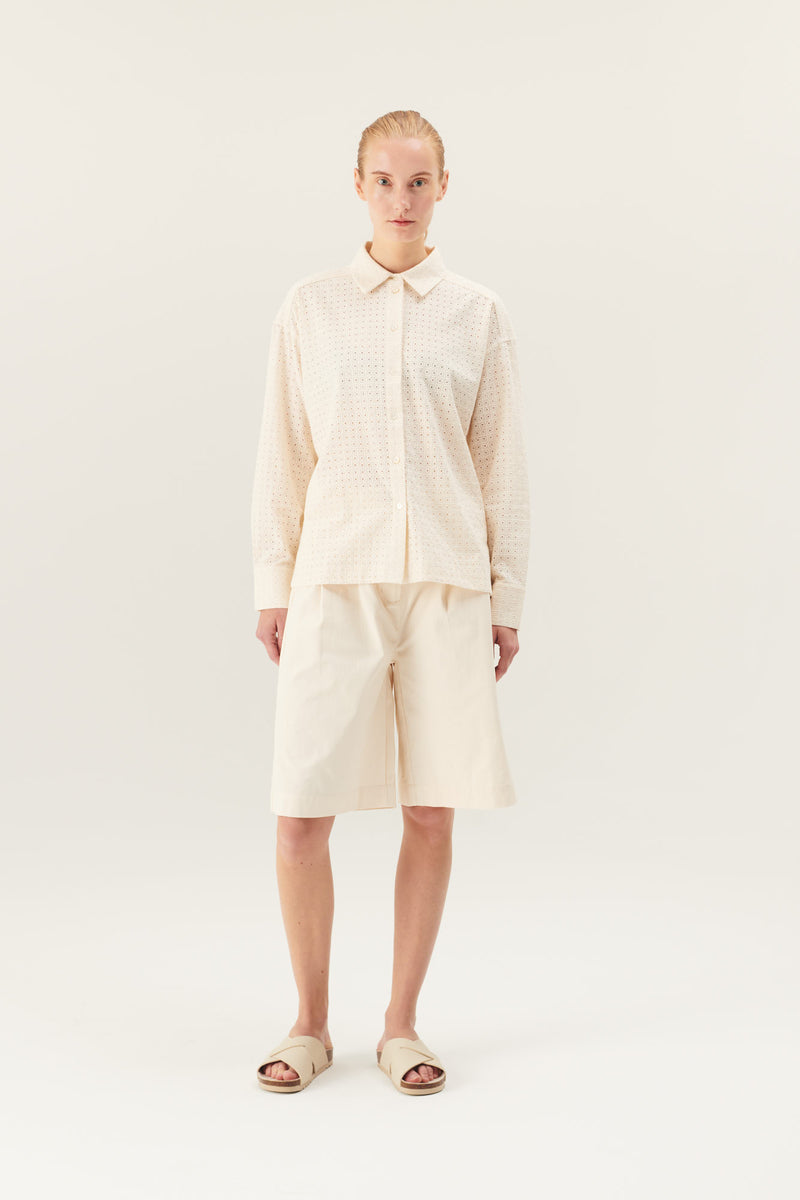 Rue de Tokyo SUNA EMBROIDERY COTTON SHIRTS