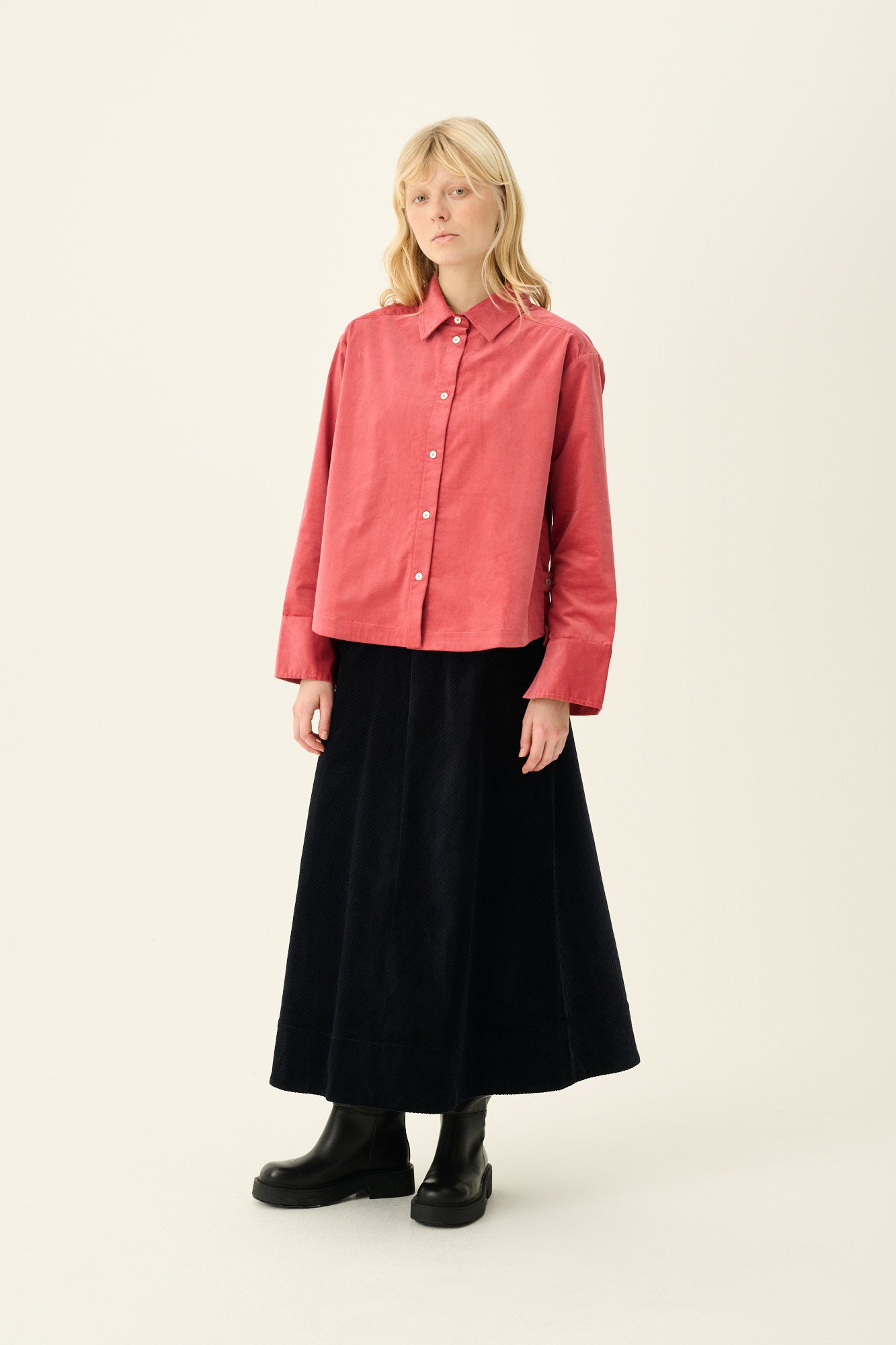 Rue de Tokyo SUNNI ORGANIC BABY CORDUROY Shirts RASBERRY ROSE