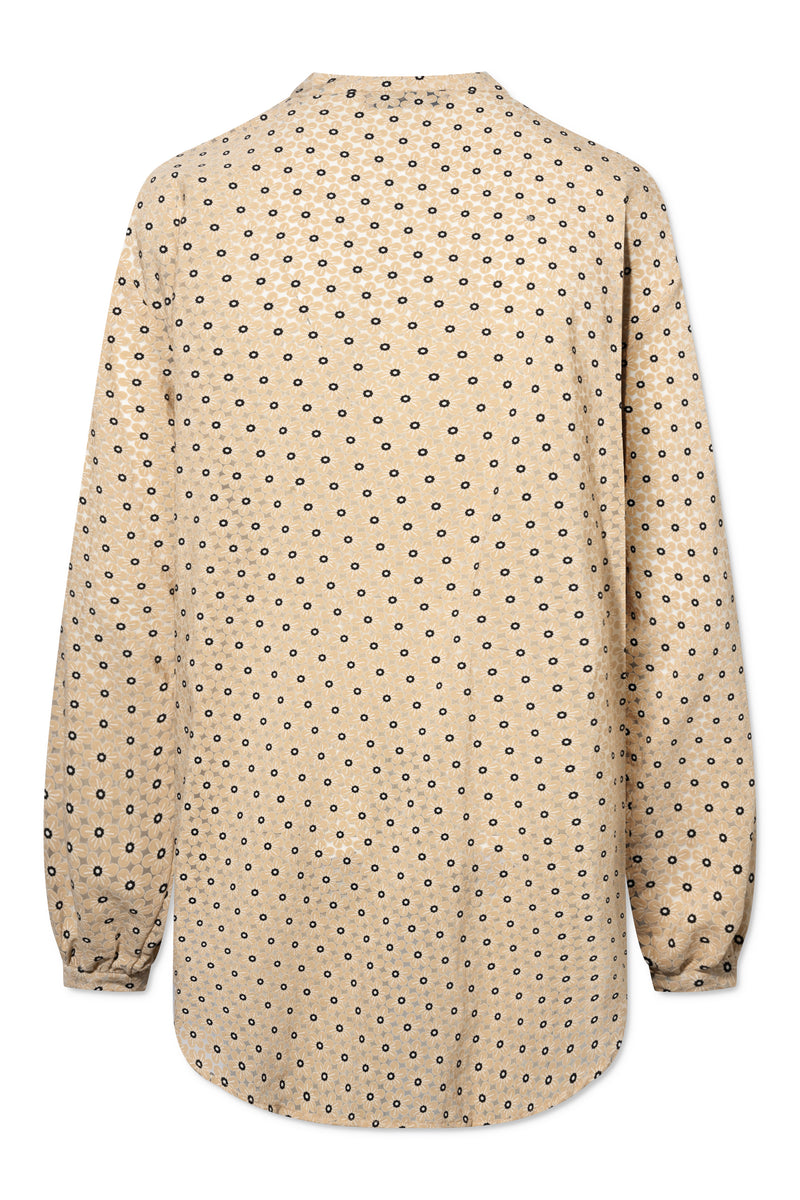 Rue de Tokyo SUSANNE SHIRT BEIGE FLOWER PRINT SHIRTS BEIGE FLOWER PRINT
