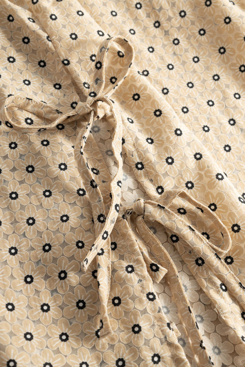 Rue de Tokyo SUSANNE SHIRT BEIGE FLOWER PRINT SHIRTS BEIGE FLOWER PRINT
