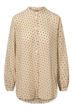 Rue de Tokyo SUSANNE SHIRT BEIGE FLOWER PRINT SHIRTS BEIGE FLOWER PRINT