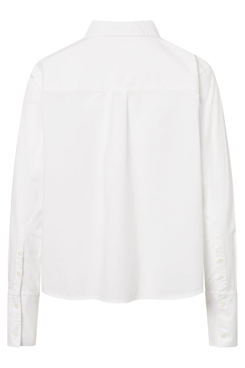 Rue de Tokyo SYLINA GARMENT DYED POPLIN SHIRTS WHITE