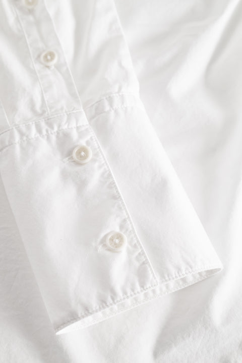 Rue de Tokyo SYLINA GARMENT DYED POPLIN SHIRTS WHITE