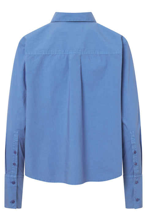 Rue de Tokyo SYLINA GARMENT DYED POPLIN Shirts RIVERSIDE BLUE
