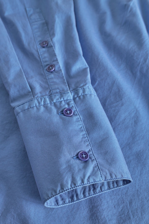 Rue de Tokyo SYLINA GARMENT DYED POPLIN Shirts RIVERSIDE BLUE