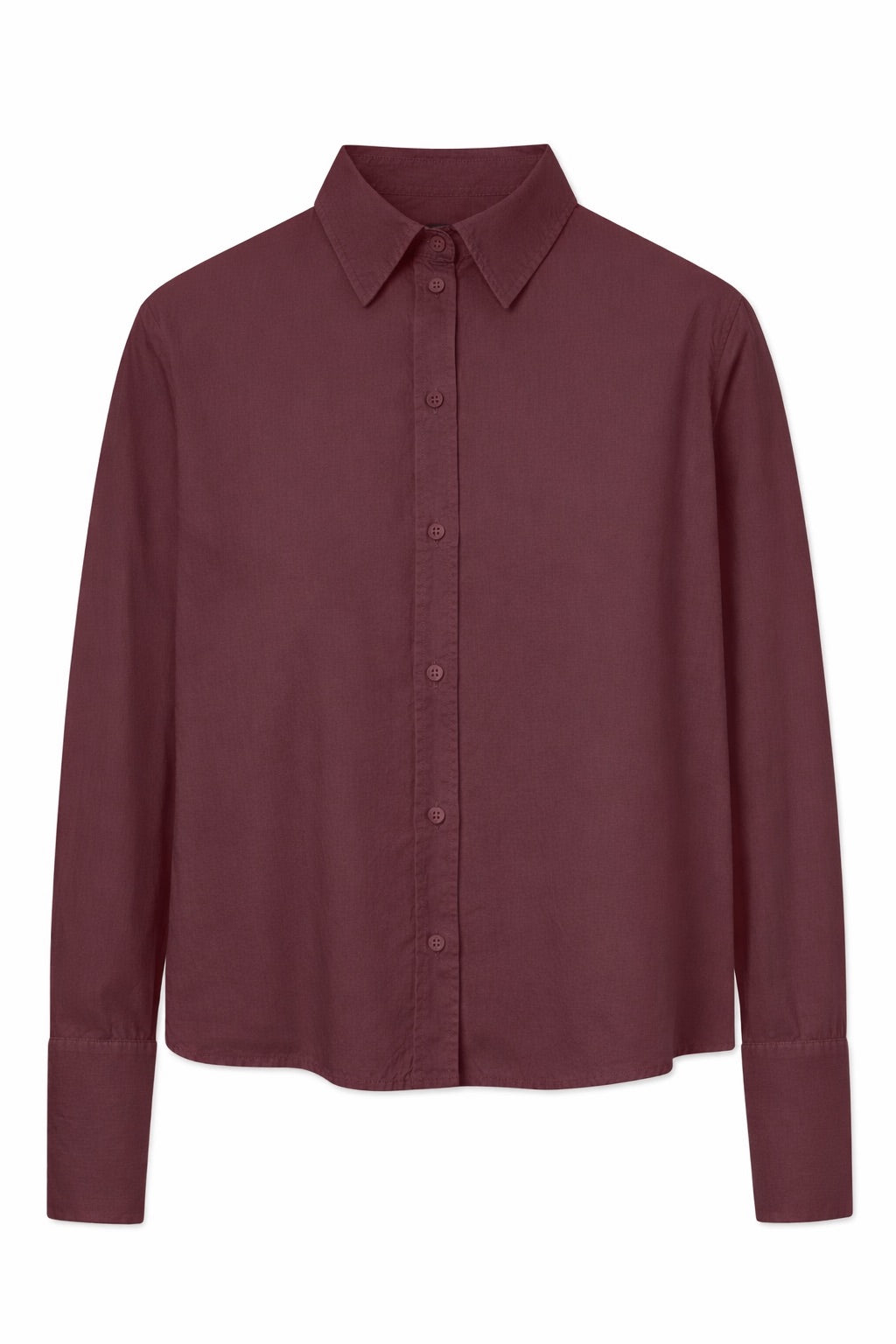 Rue de Tokyo SYLINA ORGANIC GARMENT DYED POPLIN Shirts BURGUNDY