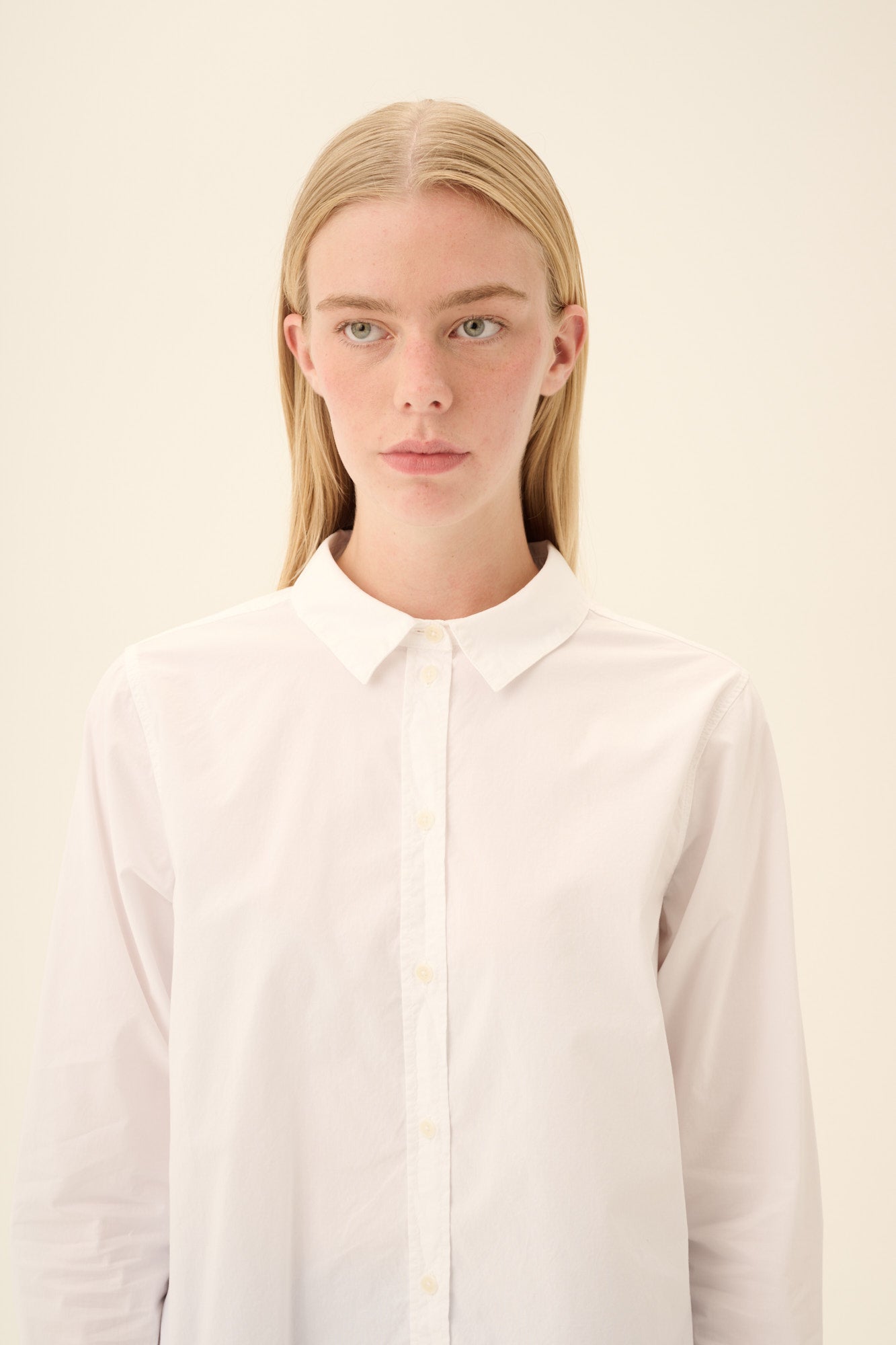 Rue de Tokyo SYLINA ORGANIC GARMENT DYED POPLIN Shirts WHITE