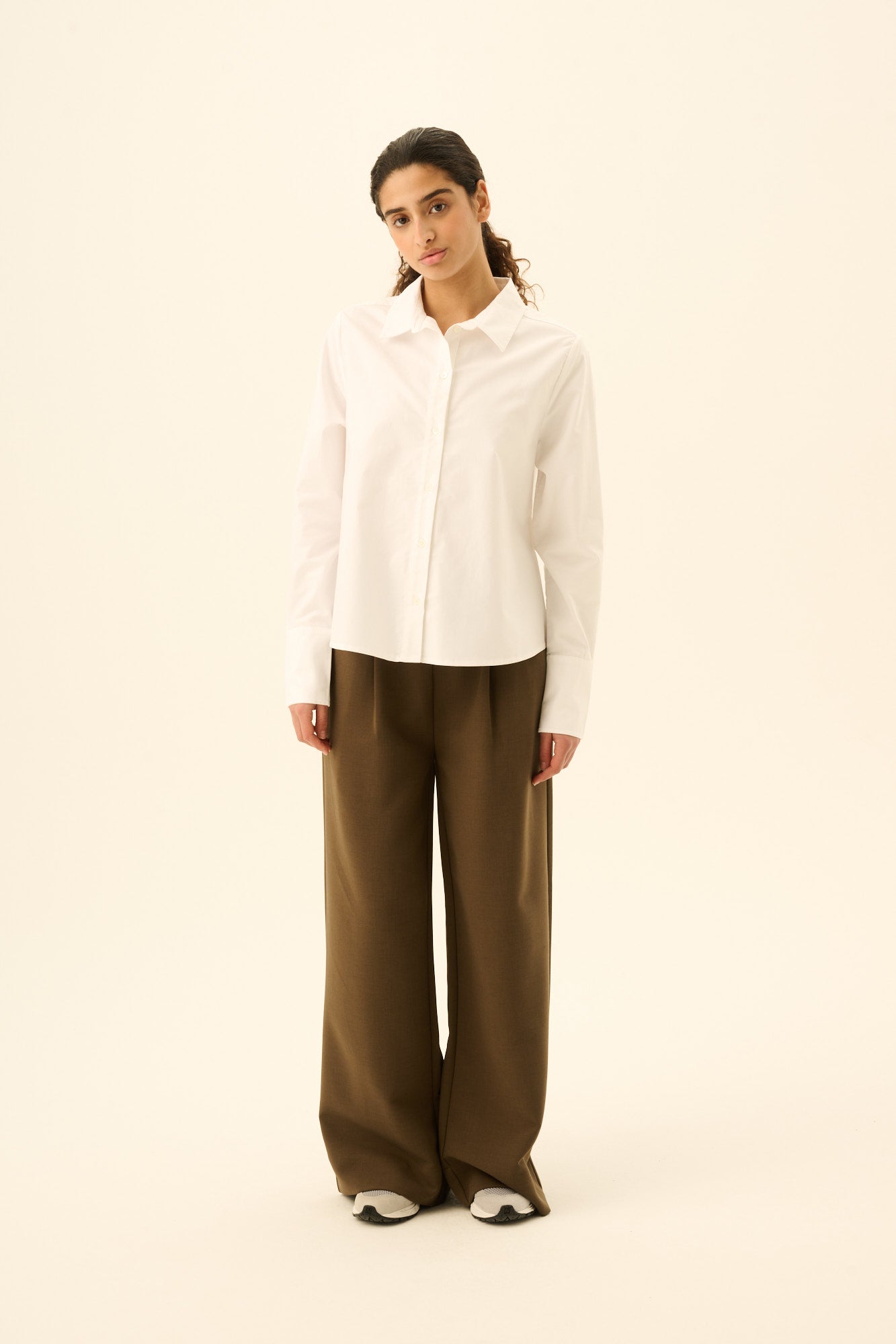 Rue de Tokyo SYLINA SOLID OXFORD Shirts WHITE