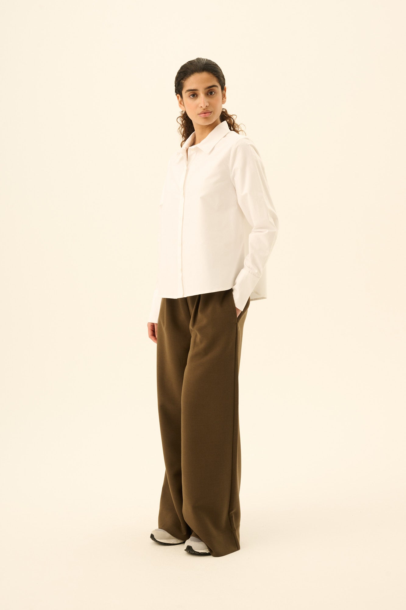 Rue de Tokyo SYLINA SOLID OXFORD Shirts WHITE
