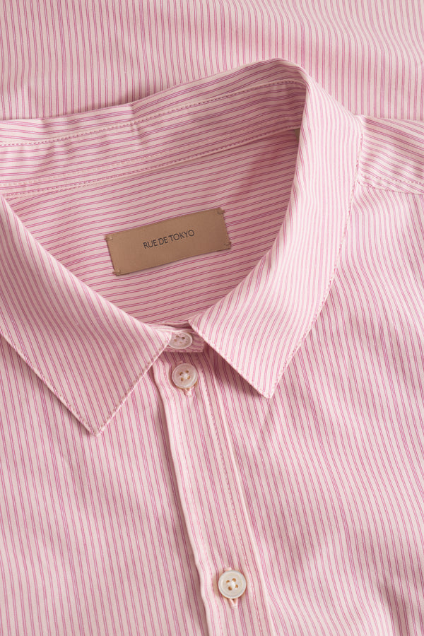 Rue de Tokyo SYLINA WARM STRIPE SHIRTS WARM ROSE STRIPE