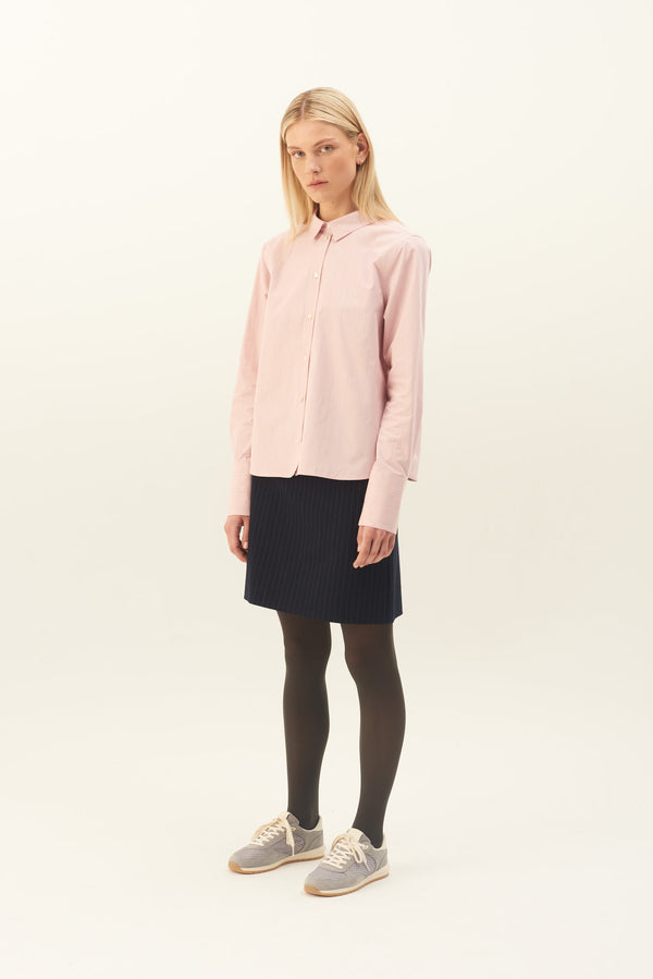 Rue de Tokyo SYLINA WARM STRIPE SHIRTS WARM ROSE STRIPE