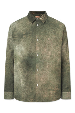 Rue de Tokyo SYLVESTER DYED JACQUARD SHIRTS GREEN