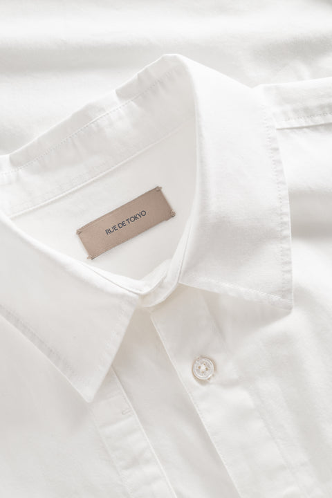 Rue de Tokyo SYL BIRKIN COTTON SHIRTS WASHED WHITE