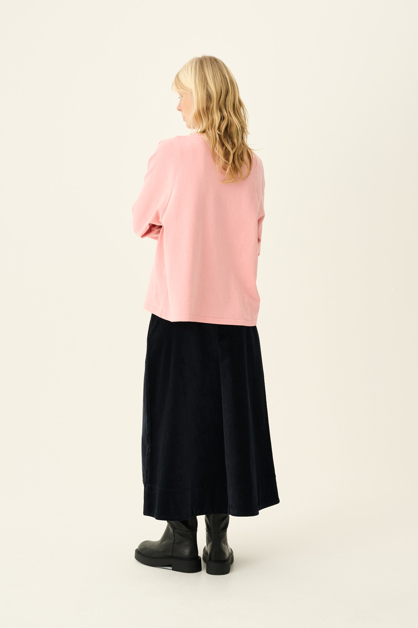 Rue de Tokyo TAIA GARMENT DYED LIGHT JERSEY T-Shirts POWDER PINK