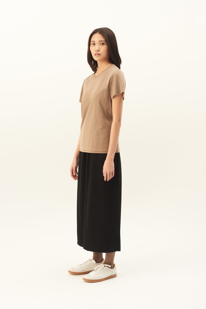 Rue de Tokyo TAIMA NASIA INTERLOCK T-SHIRTS NUTMEG