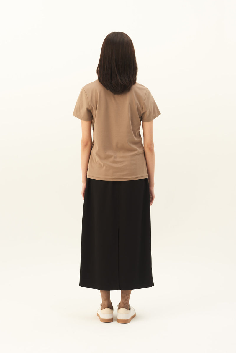 Rue de Tokyo TAIMA NASIA INTERLOCK T-SHIRTS NUTMEG